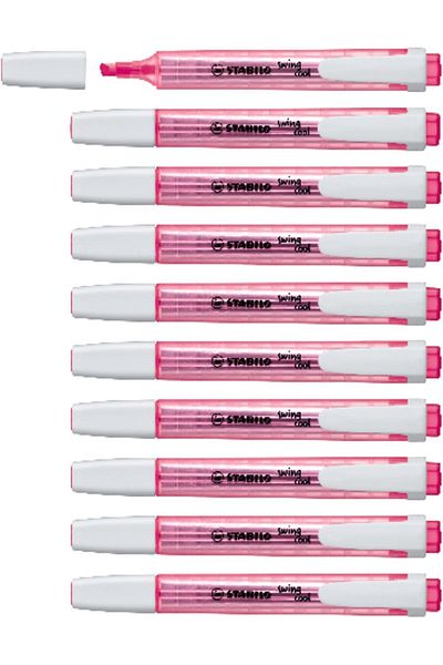 Stabilo Swing Cool Pink Color Highlighter Pen 10-Pieces