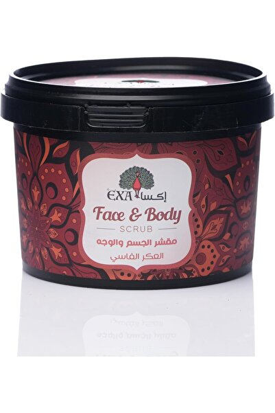 EXA مقشر الوجه والجسم الفاسي من العكار 400 غرام