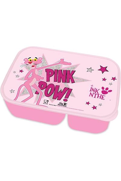 Pinkpanther Kids Plastic Lunch Box with 3 Compartment, Pink 139562