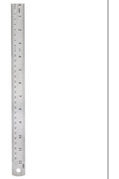 Deli 30.5 cm Steel Ruler