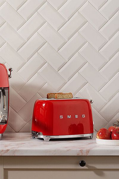 SMEG 50's Style Retro Red Toaster Tsf01Rdeu