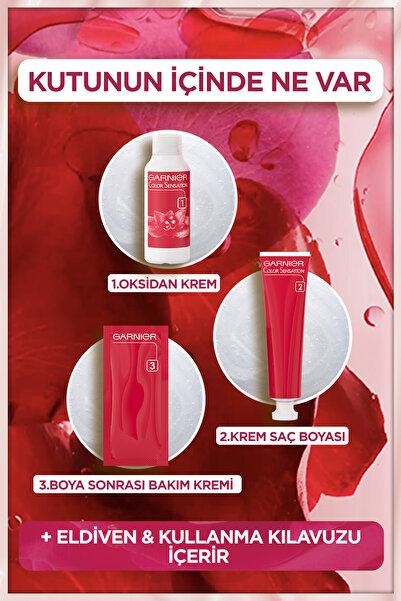 Garnier Çarpıcı Renkler, 1.0 Ekstra Yoğun Siyah, Kalıcı Krem Saç Boyası Seti - %100 Beyaz Kapama Ürünü