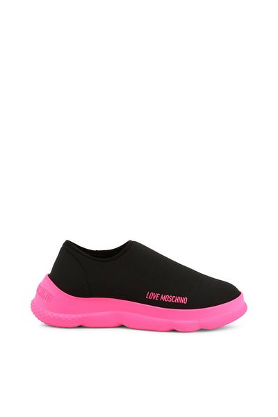 Love Moschino Sneakerd.Camp40 - Lycra Nero/Fuxia Color Sneaker