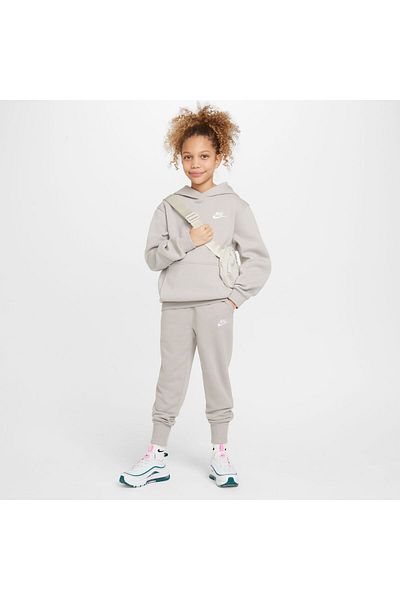 Nike K NSW CLUB FLC JGGR HBR - COLLEGEGREYCOLLEGEGREY(WHITE)