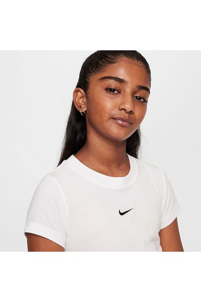 Nike G nsw tee ss slim mod crop - white