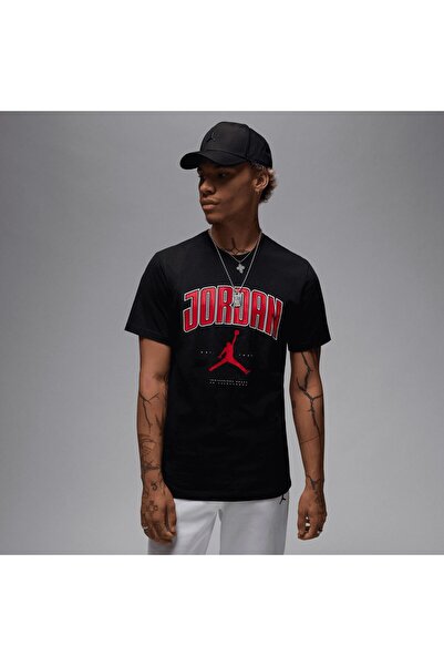 Nike M J CITY 88 SS CREW - BLACKGYMRED(GYMRED)