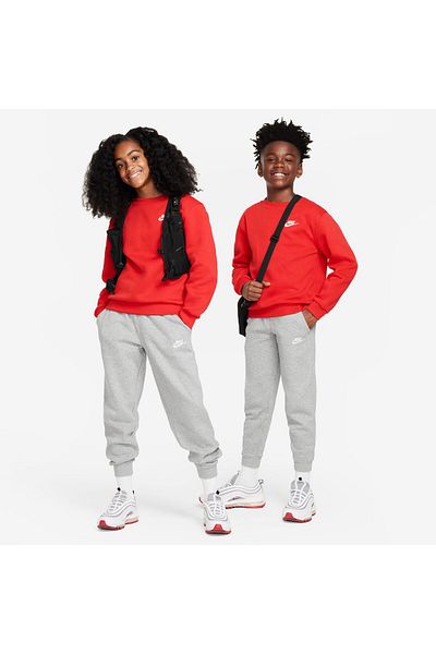 Nike Knsw Club Flc Jggr Lbr - Dk Grey Heather/Basic Grey/Lady Grey