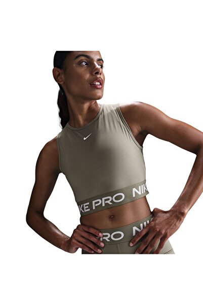 Nike Pro Df 365 Crop Tank - Lightarmy(White)