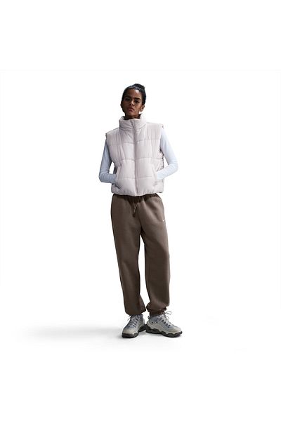Nike W Nsw Phnx Flc Hr Os Pant 2 - Minkbrown(Sail)