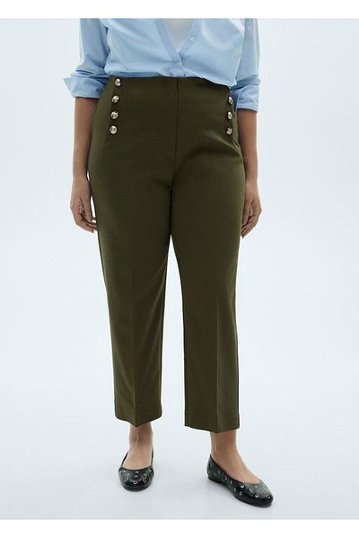 MANGO Woman TROUSERS BOTONES