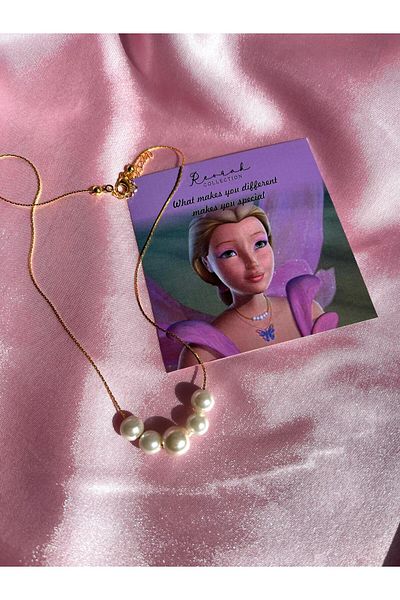 Reorah Collection Mermaidia Five Pearl Necklace