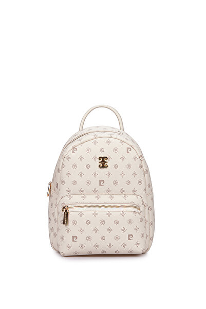 Pierre Cardin Vanilla Monogram Women's Backpack 05Po25Y1888