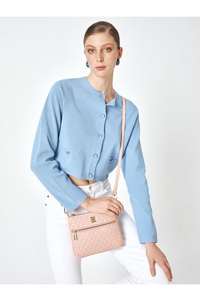 Pierre Cardin Geantă de umăr încrucișată pentru femei roz 05PO25Y2009