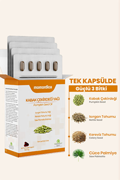 MOMORDİCA Kabak Çekirdeği Yağı Yumuşak Kapsül