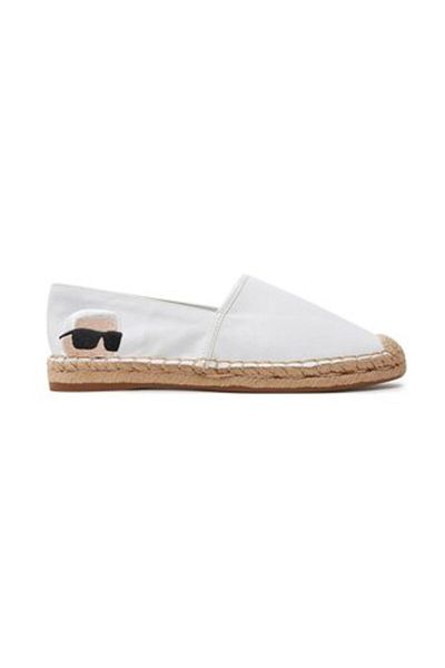 Karl Lagerfeld Espadrilky bílé dospělé