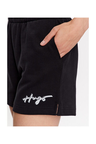 HUGO Sportovní šortky Black Adults