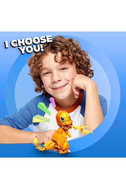 MEGA مجموعة بناء بوكيمون تشارمندر من كونستروكس مع شخصيات، ألعاب بناء للأطفال (18