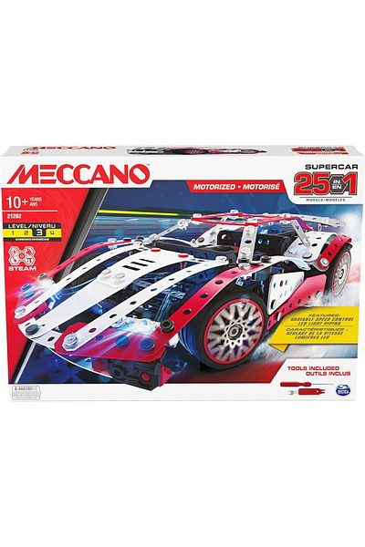 Meccano مجموعة ألعاب ميكانو سوبركار 347 قطعة