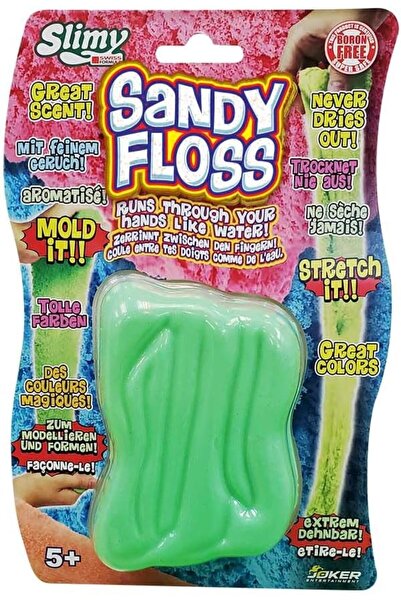 Slimy Sandy Floss Assorted Blistercard Swiss Formula for Safe, Creative Play 220 grams, 6 Different
