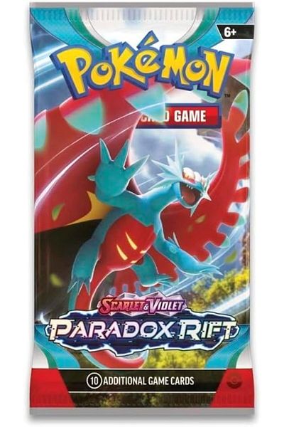 Pokemon بوكيمون TCG Scarlet & Violet Paradox Rift 1 × حزمة معززة