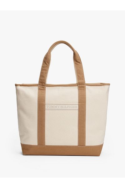Tommy Hilfiger Štýlový dizajn interiéru letnej plátennej kabelky TH