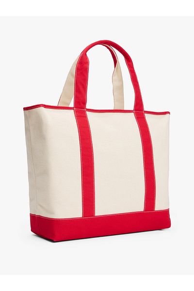 Tommy Hilfiger Th Summer Canvas Tote Stylish Design Inside