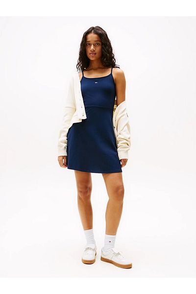 Tommy Hilfiger TJW ESSENTIAL STRAP FLARE KLEID
