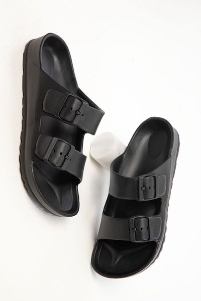 SOHO Schwarze Unisex-Hausschuhe 16179