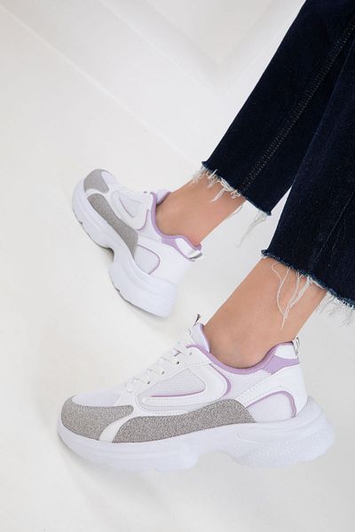 SOHO Pantofi de damă alb-liliac 20413