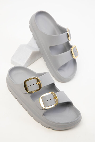 SOHO Graue Damenhausschuhe 20418