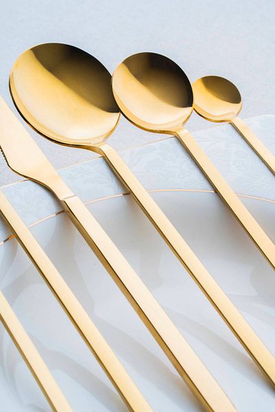 ACAR Camila 72 Piece Gold Fork Spoon Knife Set