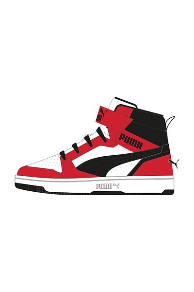 Puma PUMA White-PU Rebound V6 Mid AC+ PS - Αθλητικά παπούτσια