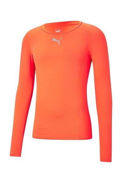 Puma Pólók, karcsú, hosszú ujjú, nyakú, normál, sima, teljesítményfókusz