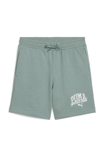 Puma Обикновена кройка - плетени къси панталони, предно коляно в любов, средни, бродирани, страничен джоб