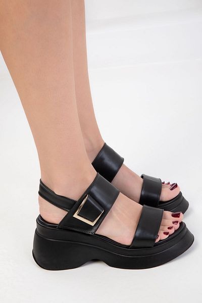 SOHO Schwarze Damensandalen 20433