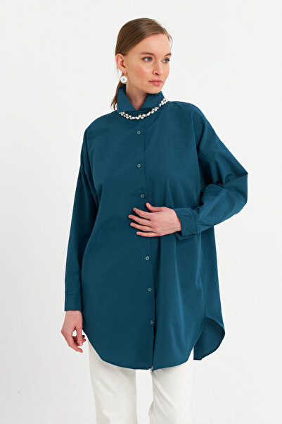 Cool & Modest Cămașă tunică cu ulei pentru femei (MZER428)