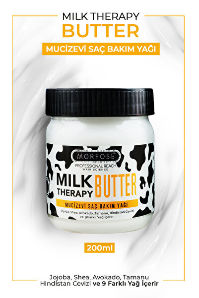 Morfose Milk Therapy Butter 200 ml Milk Therapy Şampuan 1000 ml