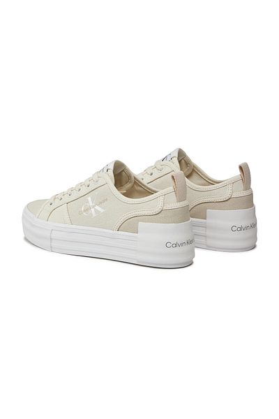 Calvin Klein Beigefarbene Damenschuhe mit Logo-Detail