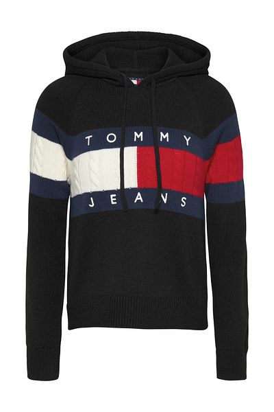 Tommy Hilfiger TJW CENTER FLAG KAPCSIKOS PULLÓVER EXT