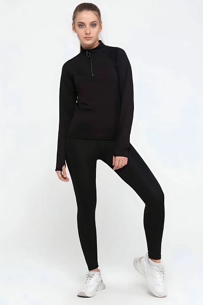 EXMOOR Colanți de damă cu efect de strângere, negri, cu talie înaltă, pentru zi cu zi și pentru sport.
