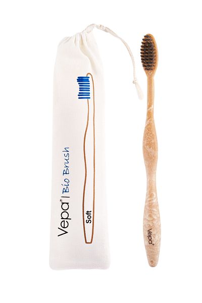Vepa Elite Bio Wooden Adult Toothbrush Cloth Packaging
