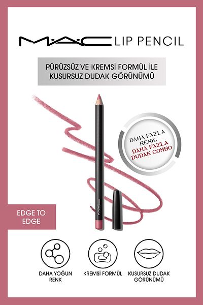 M.A.C Creamy Lasting Lip Liner - Lip Pencil - Edge to Edge 1.45 g