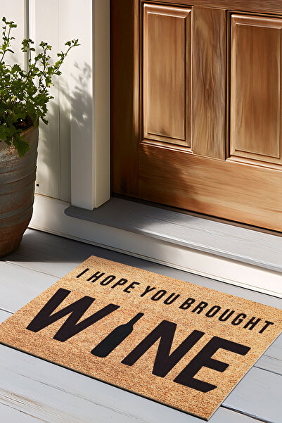 Kaşmir Home Sare By Kaşmir Halı Wine Dekoratif Paspas 45x75 Cm Salon Mutfak Halısı Yolluk