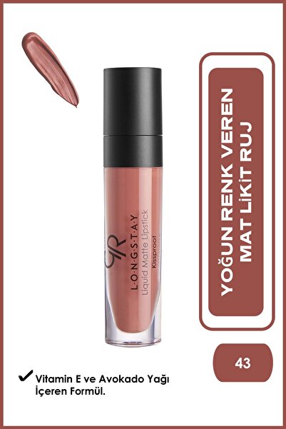 Golden Rose Longstay Matte 43 Kalıcı Likit Mat Ruj 5,5 ml