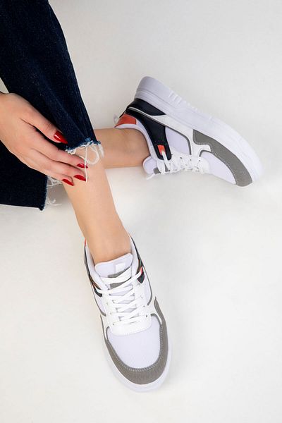 SOHO White-Multi Women's Sneaker 20440