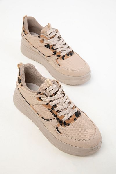 SOHO Beige-Leopard Women's Sneaker 20440