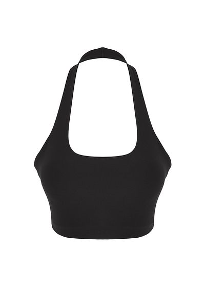 Trendyol Collection Black Brushed Scuba Covered Sports Bra Thmss25Ss00022