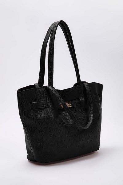 TRENDYOL SHOES Schwarzer Griff und Kreuzriemen Maxi Tote Damen Umhängetasche TAKSS25OC00030
