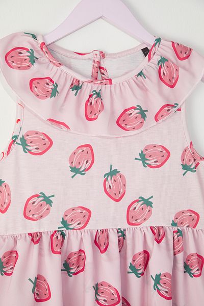 TRENDYOLKIDS Ροζ Μίντι Πλεκτό Φόρεμα Καρδιά TKDSS25EL00066