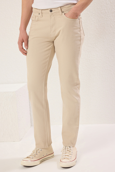 Trendyol Collection Τζιν ίσια σε χρώμα πέτρας - TMNAW23JE00023 Τζιν παντελόνι